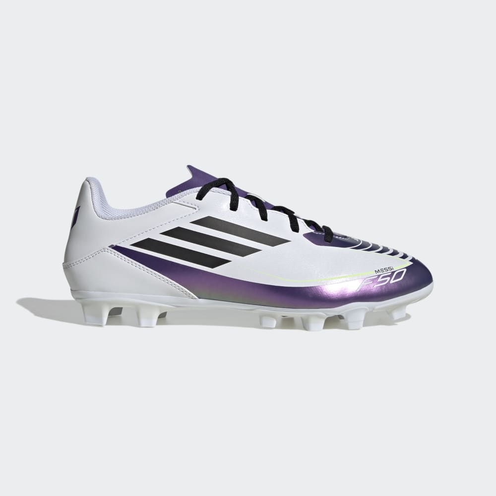 CHUTEIRA F50 CLUB MESSI CAMPO IE9093 BRANCO/ROXO 42