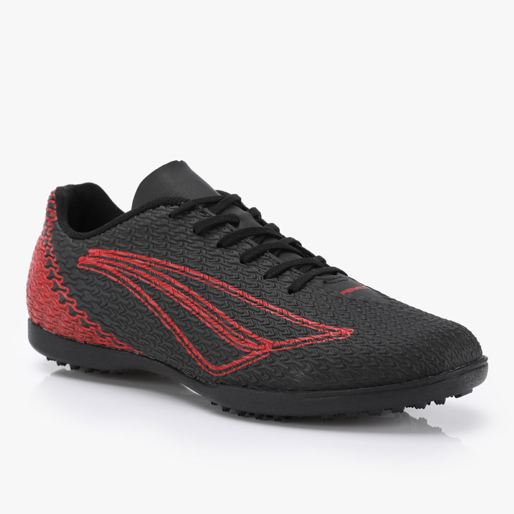 CHUTEIRA BRAVO XXII SOC  242246 9500-PRETO/VERMELHO 38