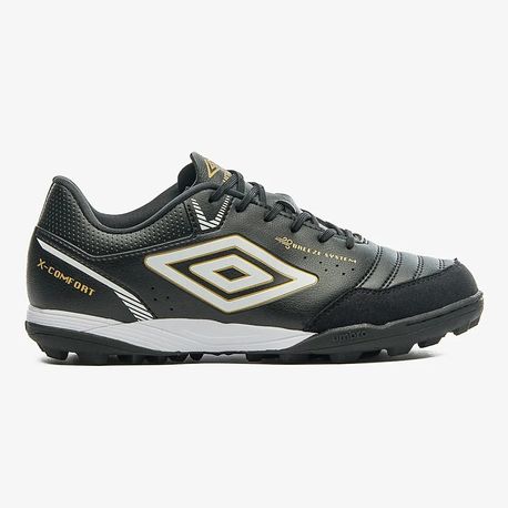 CHUTEIRA X-COMFORT SOC  U01FB00254 129-PRETO/BRANCO/DOURADO 37