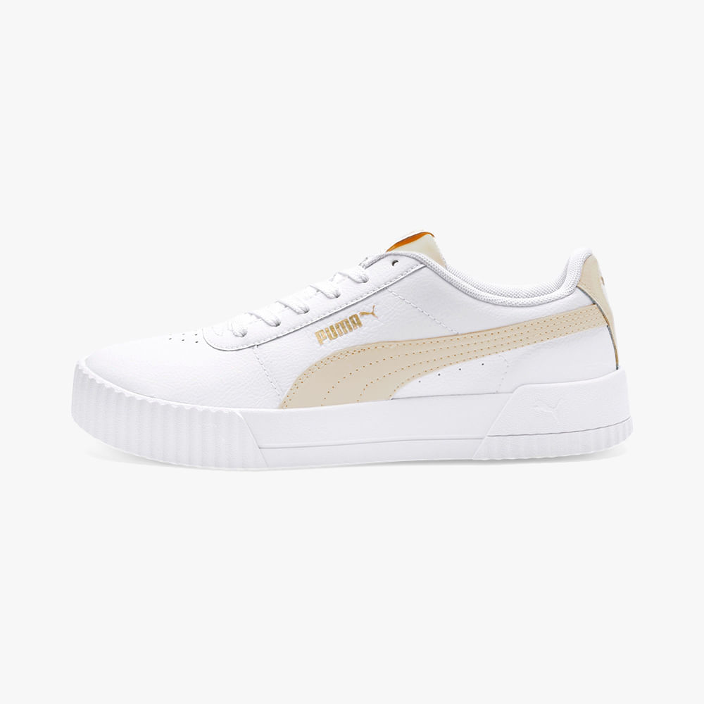 TENIS CARINA LUX BDP W 375565 60-WHITE-SUGARED ALMOND-PUMA GOLD 38