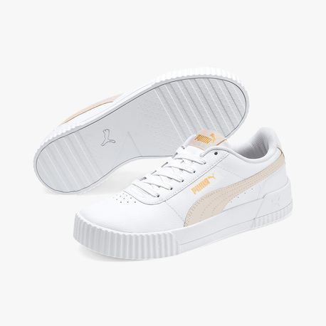 TENIS CARINA LUX BDP W 375565 60-WHITE-SUGARED ALMOND-PUMA GOLD 38