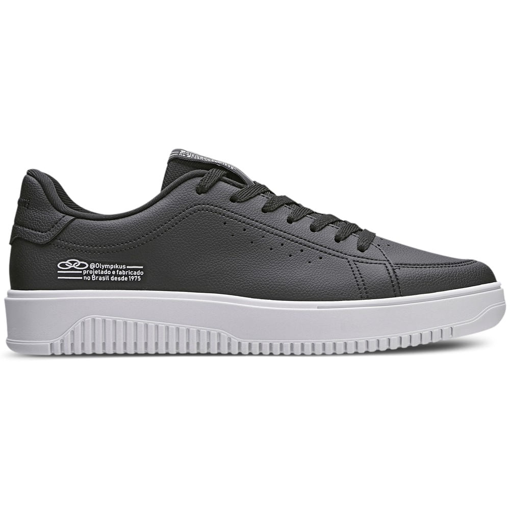 TENIS EROS/165 43448165  PRETO/BRANCO 38