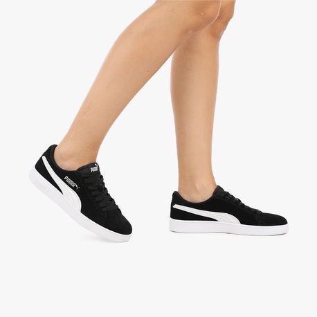 TENIS SMASH V2 W 386162 PUMA BLACK-PUMA WHITE-PUMA SILVER 34