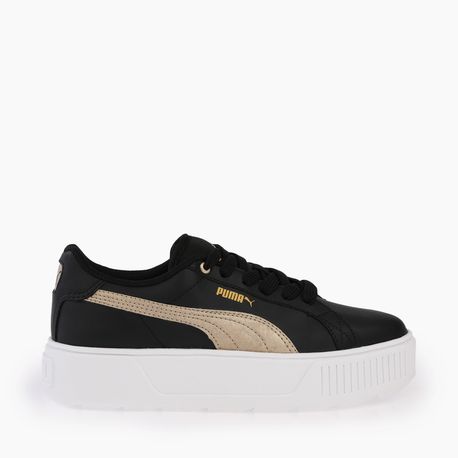 TENIS KARMEN SPACE METALLICS BDP W 394298 PUMA BLACK-PUMA GOLD-PUMA WHITE 34