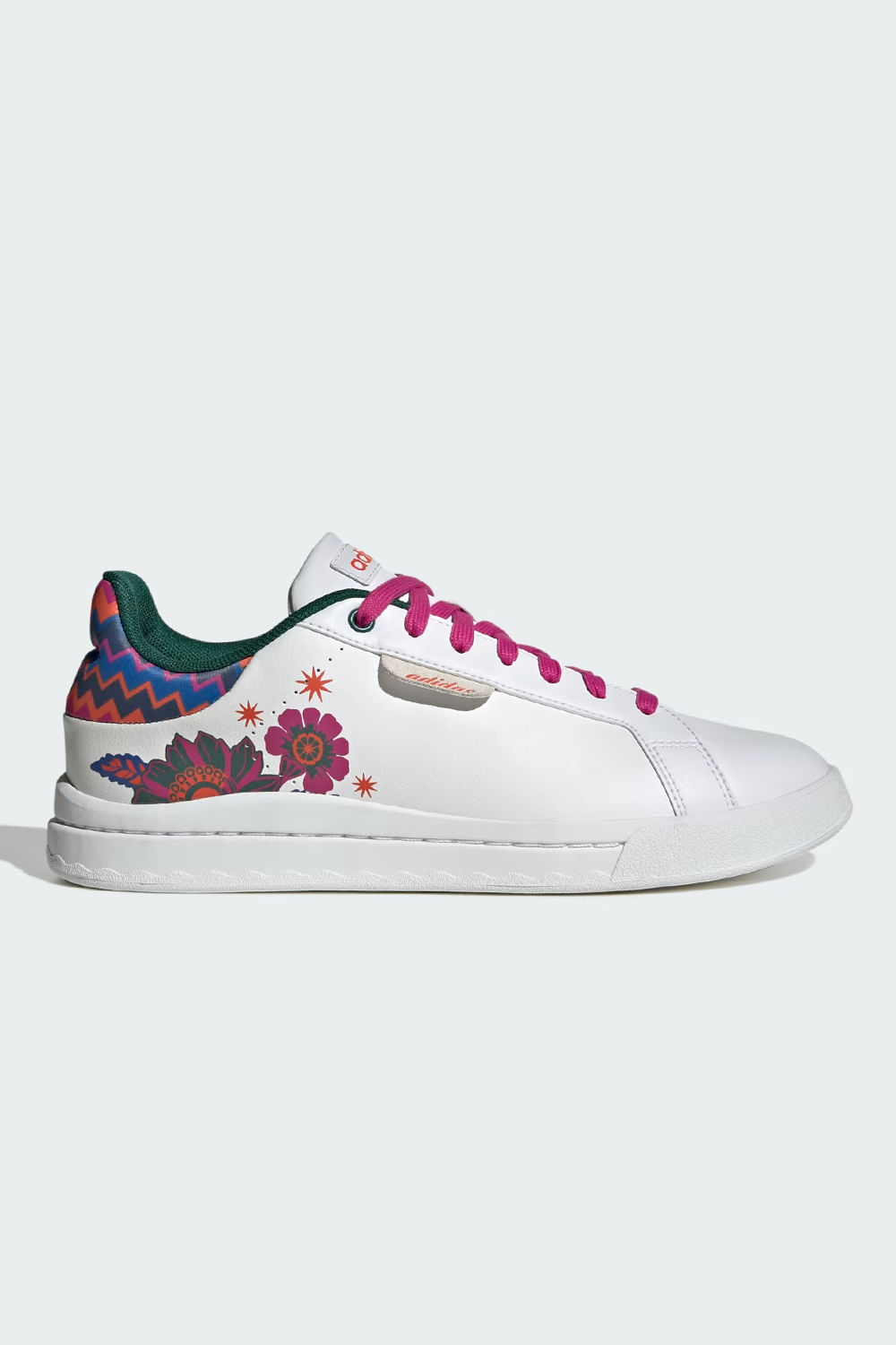 TENIS COURT SILK FARM W IE2167 WHITE/PINK 35