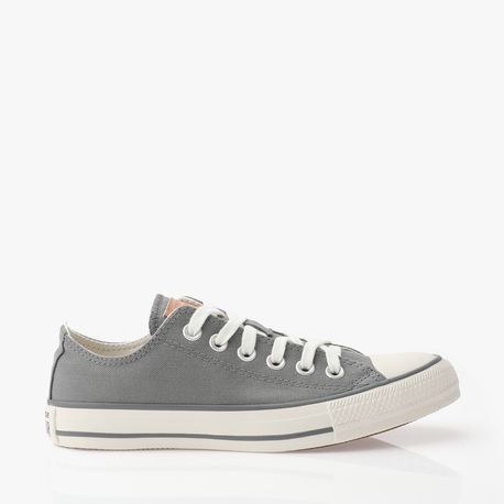 TENIS CHUCK TAYLOR ALL STAR CT1873 CT1873 0002-ALUMINIO/BEGE VAQUETA/AMENDOA 35