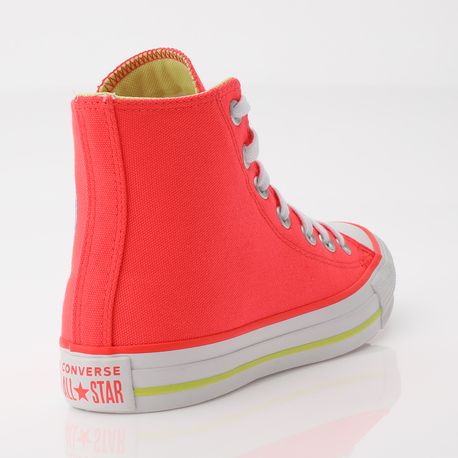 TENIS CHUCK TAYLOR ALL STAR CT1991 CT1991 0009-LARANJA CHAMA/VERDE CITRICO/BRANCO 35