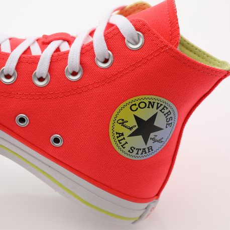 TENIS CHUCK TAYLOR ALL STAR CT1991 CT1991 0009-LARANJA CHAMA/VERDE CITRICO/BRANCO 35