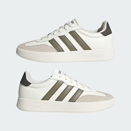 TENIS BARREDA JI2309 OFF WHITE / OLIVE STRATA / ALUMINA 38