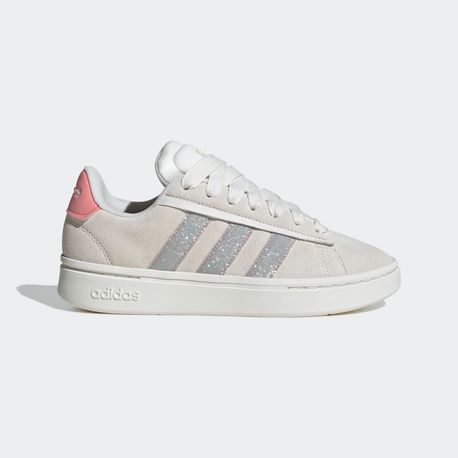 TENIS GRAND COURT ALPHA JH9731 OFF WHITE / SILVER METALLIC / SEMI PINK SPARK 36