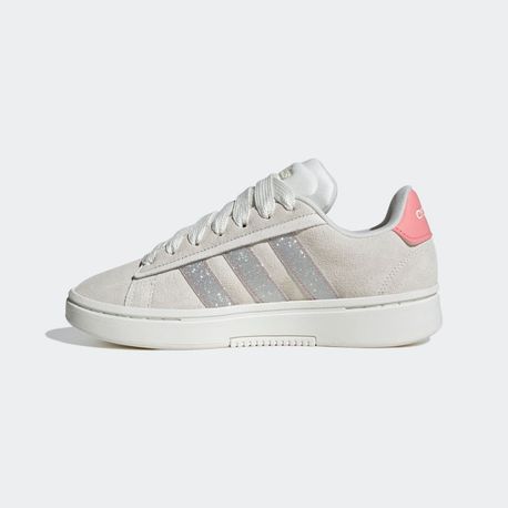 TENIS GRAND COURT ALPHA JH9731 OFF WHITE / SILVER METALLIC / SEMI PINK SPARK 36