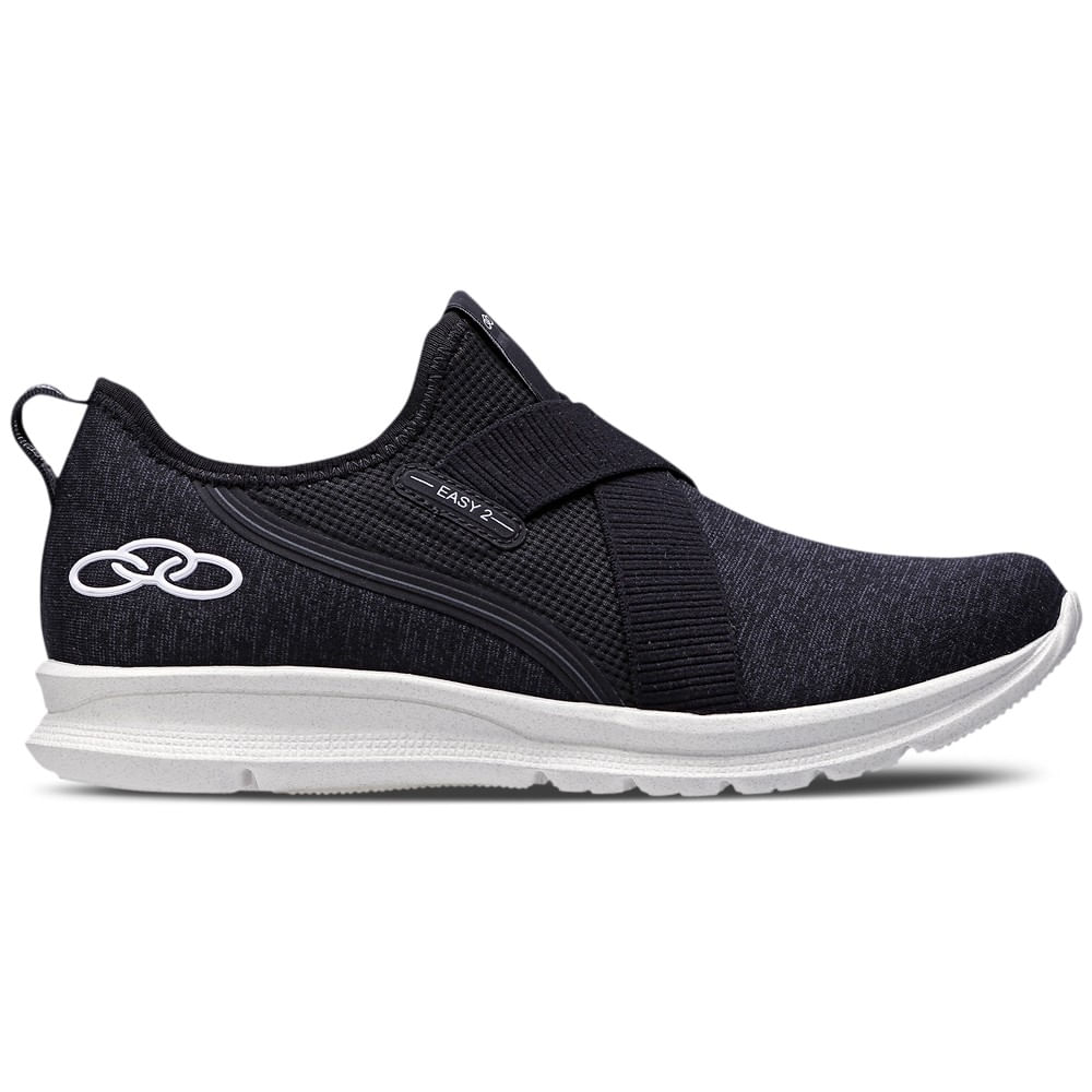 TENIS EASY 2 W 43605213 001-PRETO/BRANCO 34