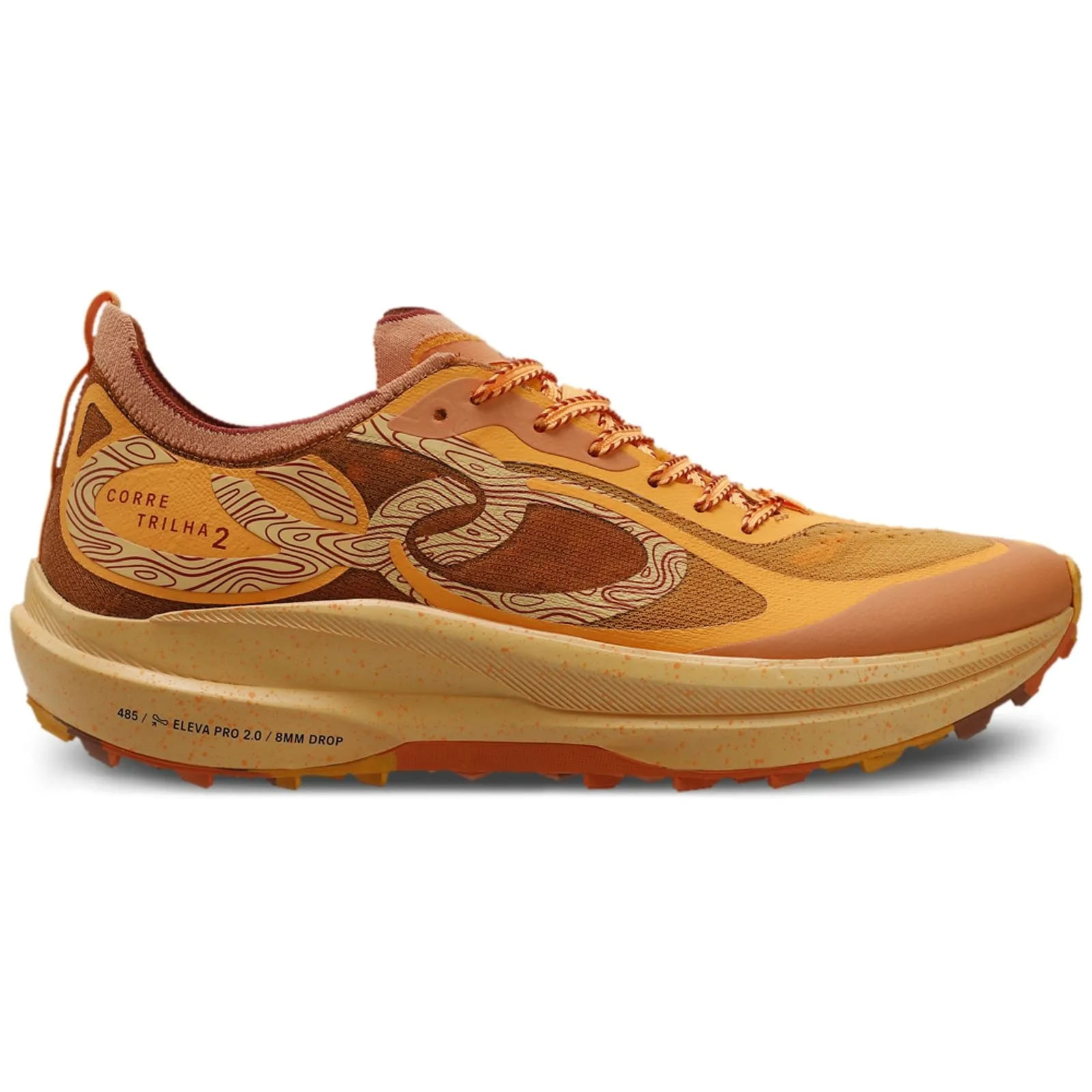 TENIS CORRE TRILHA 2 43485332 LARANJA PESSEGO 36