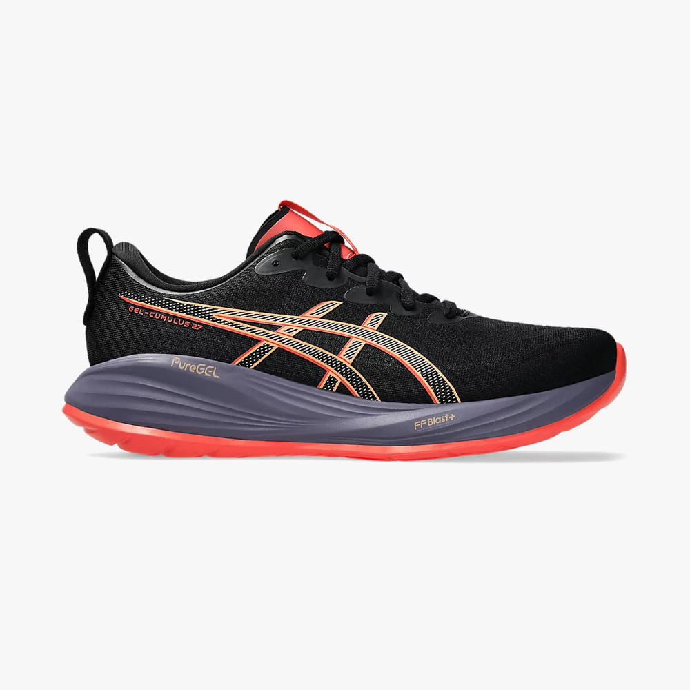 TENIS GEL-CUMULUS 27 1011B960 001-BLACK/CORAL REEF 38