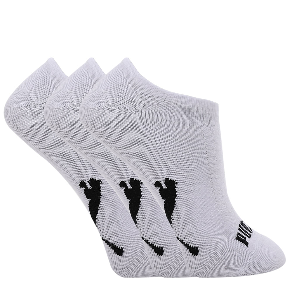 MEIA KIT C/3 INVISISVEL  PUMA 4515-001 999-BCO/BCO/BCO 39/43
