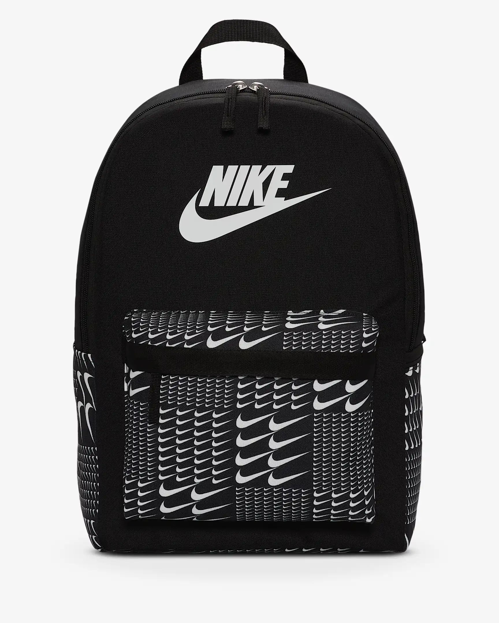 MOCHILA NK HERITGE BKPK-SWSH GRID HM4414-010 010-BLACK/WHITE UNICO