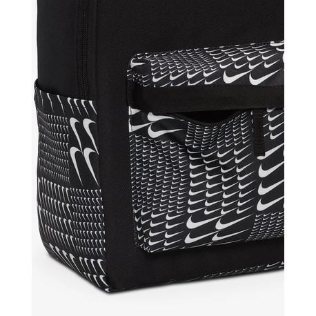 MOCHILA NK HERITGE BKPK-SWSH GRID HM4414-010 010-BLACK/WHITE UNICO