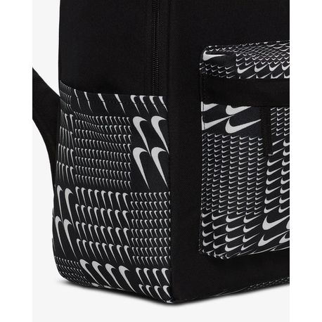MOCHILA NK HERITGE BKPK-SWSH GRID HM4414-010 010-BLACK/WHITE UNICO