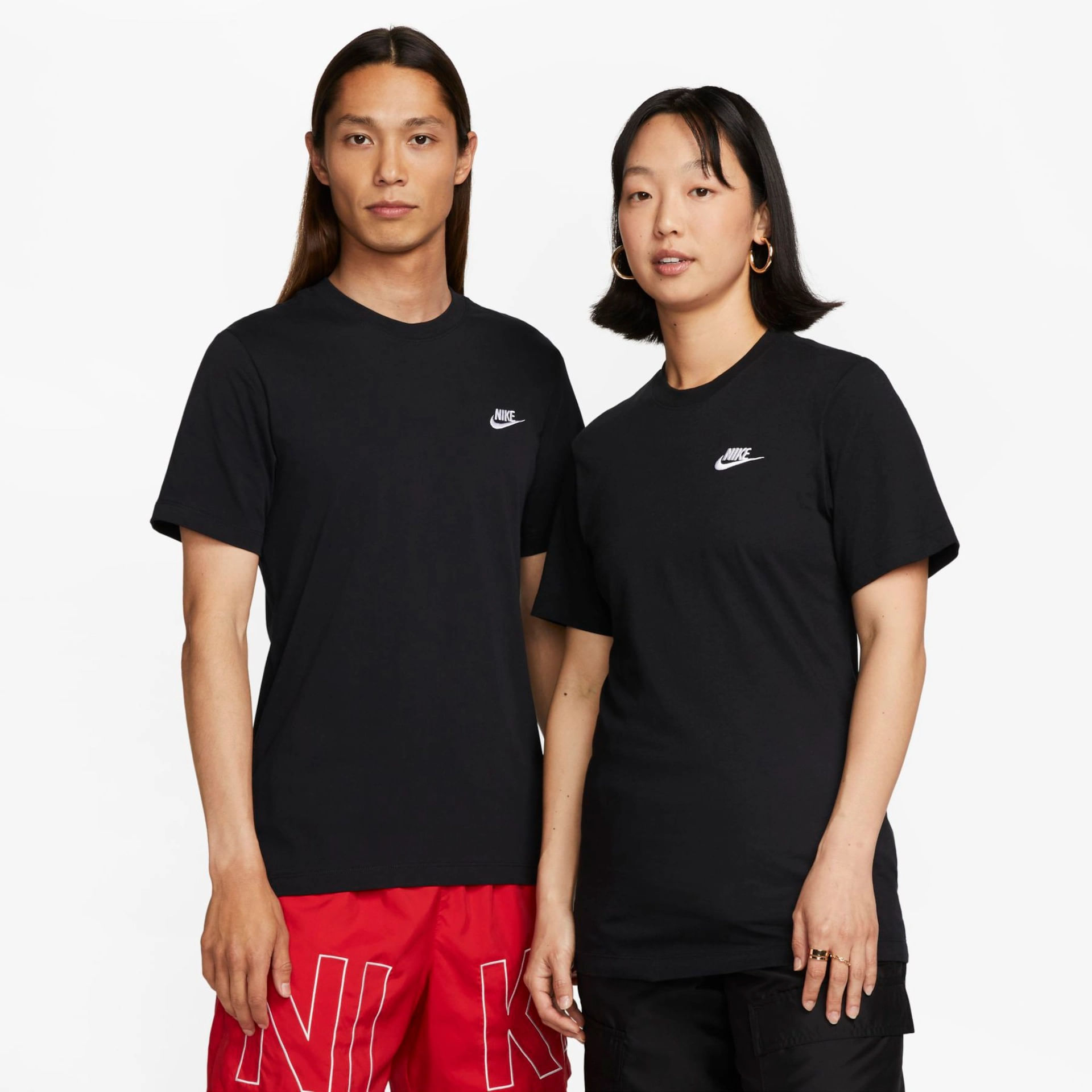 CAMISETA MANGA CURTA M NSW CLUB TEE AR4997-013 013-BLACK/WHITE P