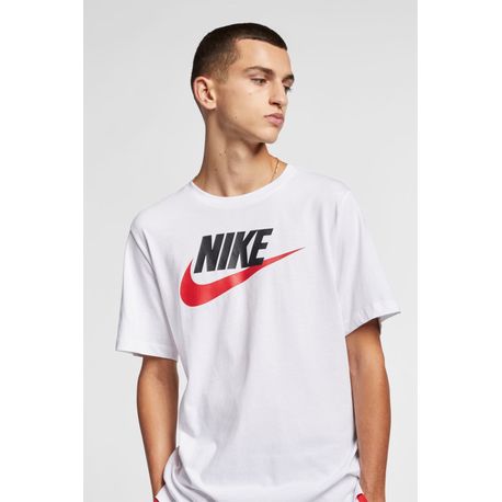 CAMISETA MC M NSW TEE ICON FUTURA AR5004-100 100-WHT/BLK/UNIVE RED G