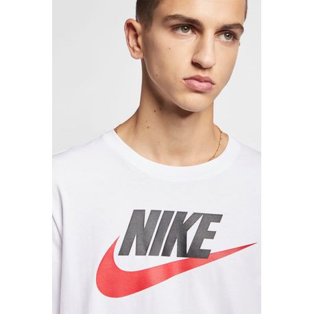 CAMISETA MC M NSW TEE ICON FUTURA AR5004-100 100-WHT/BLK/UNIVE RED G