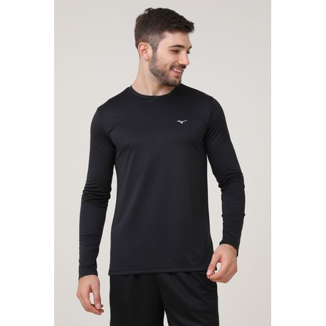 T-SHIRT ML MIZUNO NIRVANA 4146164 90-PRETO GG