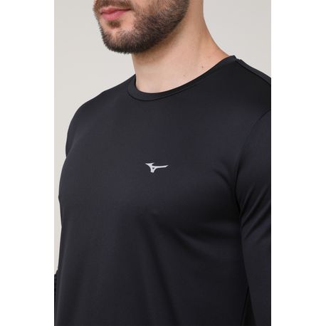 T-SHIRT ML MIZUNO NIRVANA 4146164 90-PRETO GG