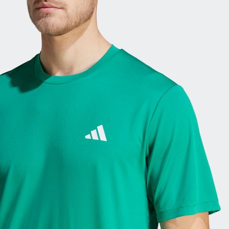 CAMISETA ESSENTIALS BASE IC7432 COURT GREEN/WHITE P