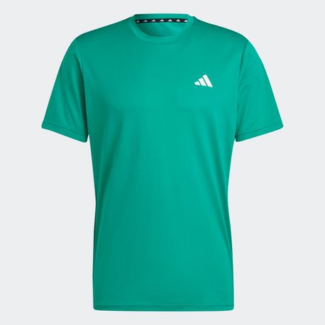 CAMISETA ESSENTIALS BASE IC7432 COURT GREEN/WHITE P