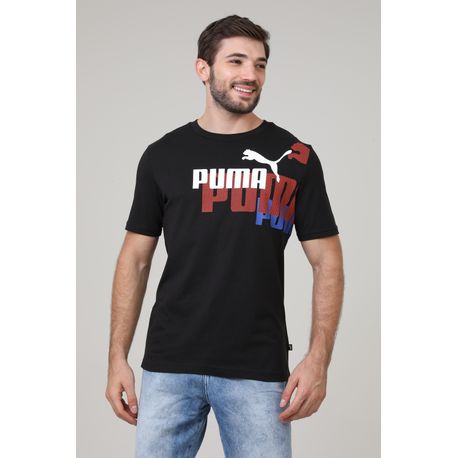 CAMISETA  ESS+ LOGO POWER TEE 673378 51-BLACK M