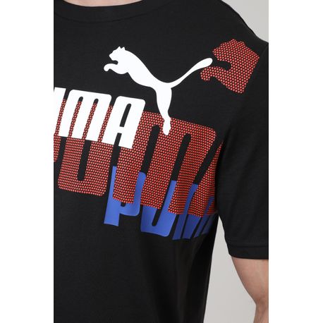 CAMISETA  ESS+ LOGO POWER TEE 673378 51-BLACK M