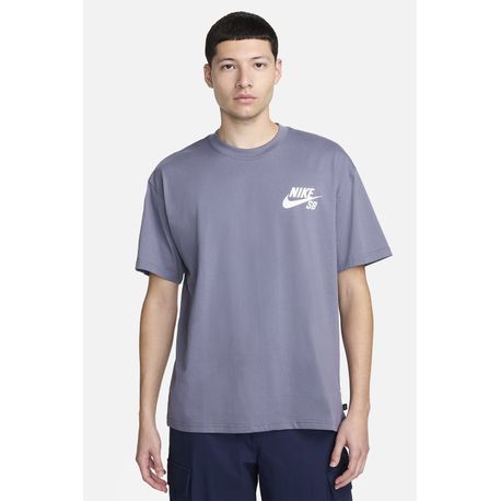 CAMISETA MANGA CURTA M NK SB TEE LOGO LBR DC7817-003 003-LIGHT CARBON M