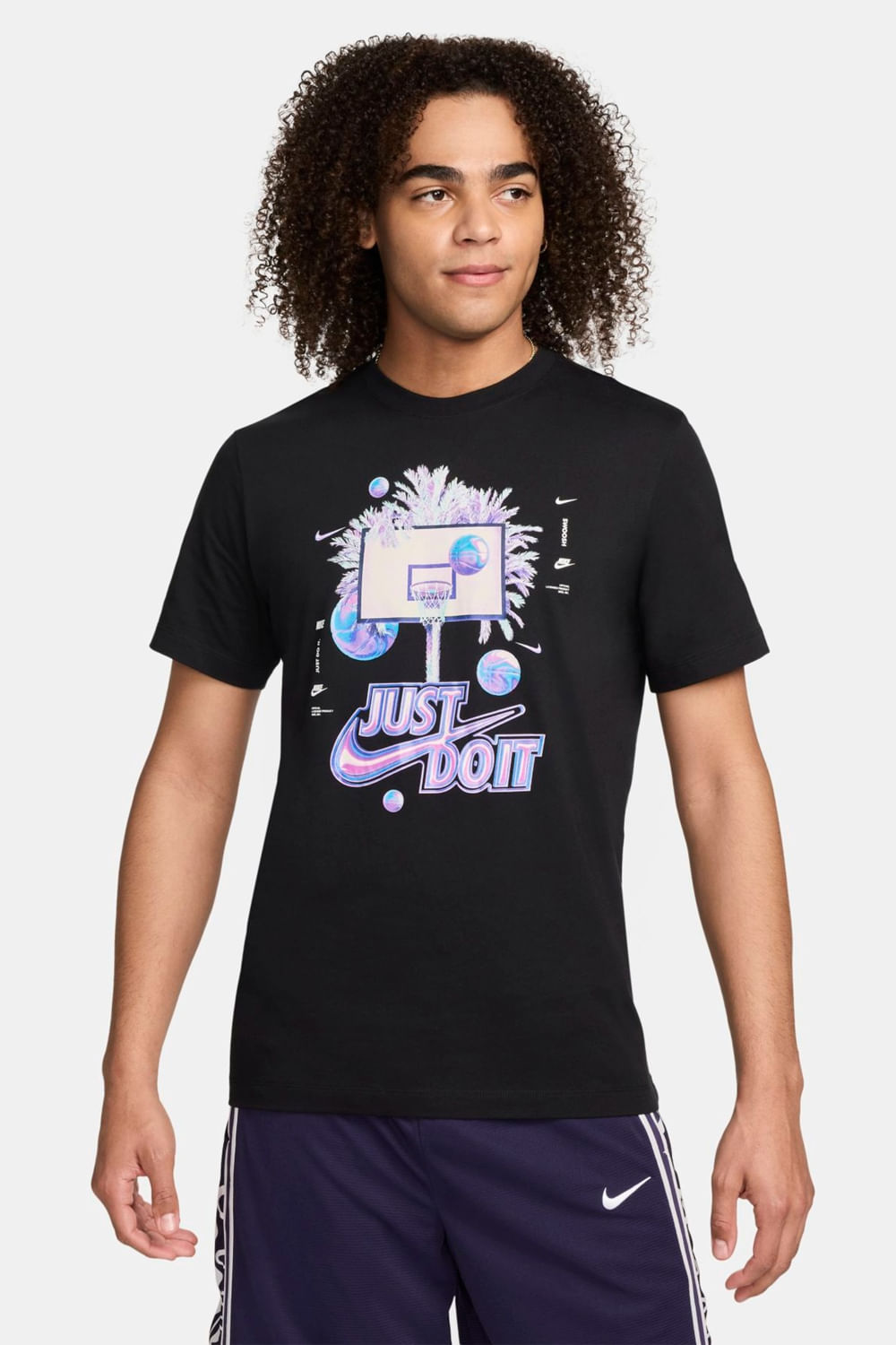 CAMISETA MANGA CURTA M NK TEE PHOTO SU24 FV8410-010 010-BLACK GG