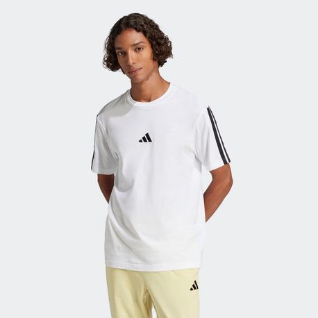 CAMISETA MASCULINA 3 STRIPES JW1952 WHITE/BLACK GG