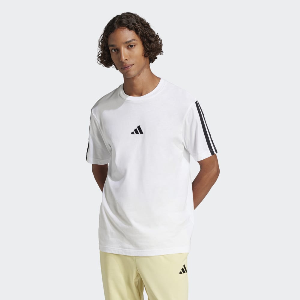 CAMISETA MASCULINA 3 STRIPES JW1952 WHITE/BLACK GG