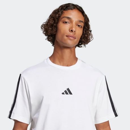 CAMISETA MASCULINA 3 STRIPES JW1952 WHITE/BLACK GG