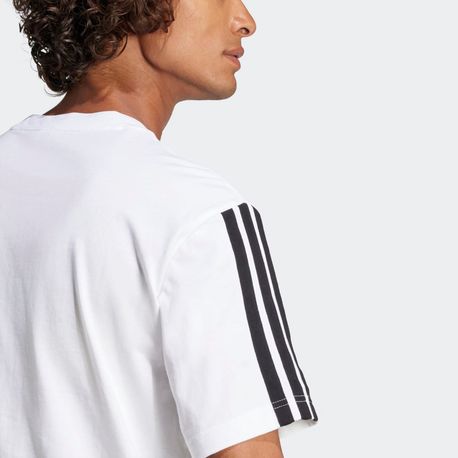 CAMISETA MASCULINA 3 STRIPES JW1952 WHITE/BLACK GG