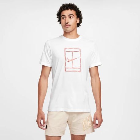 CAMISETA MANGA CURTA M NKCT DF TEE HRTG HF6217-100 100-WHITE GG