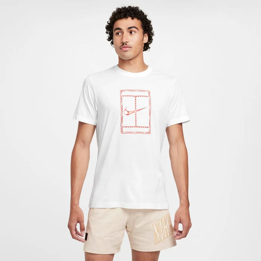 CAMISETA MANGA CURTA M NKCT DF TEE HRTG HF6217-100 100-WHITE GG