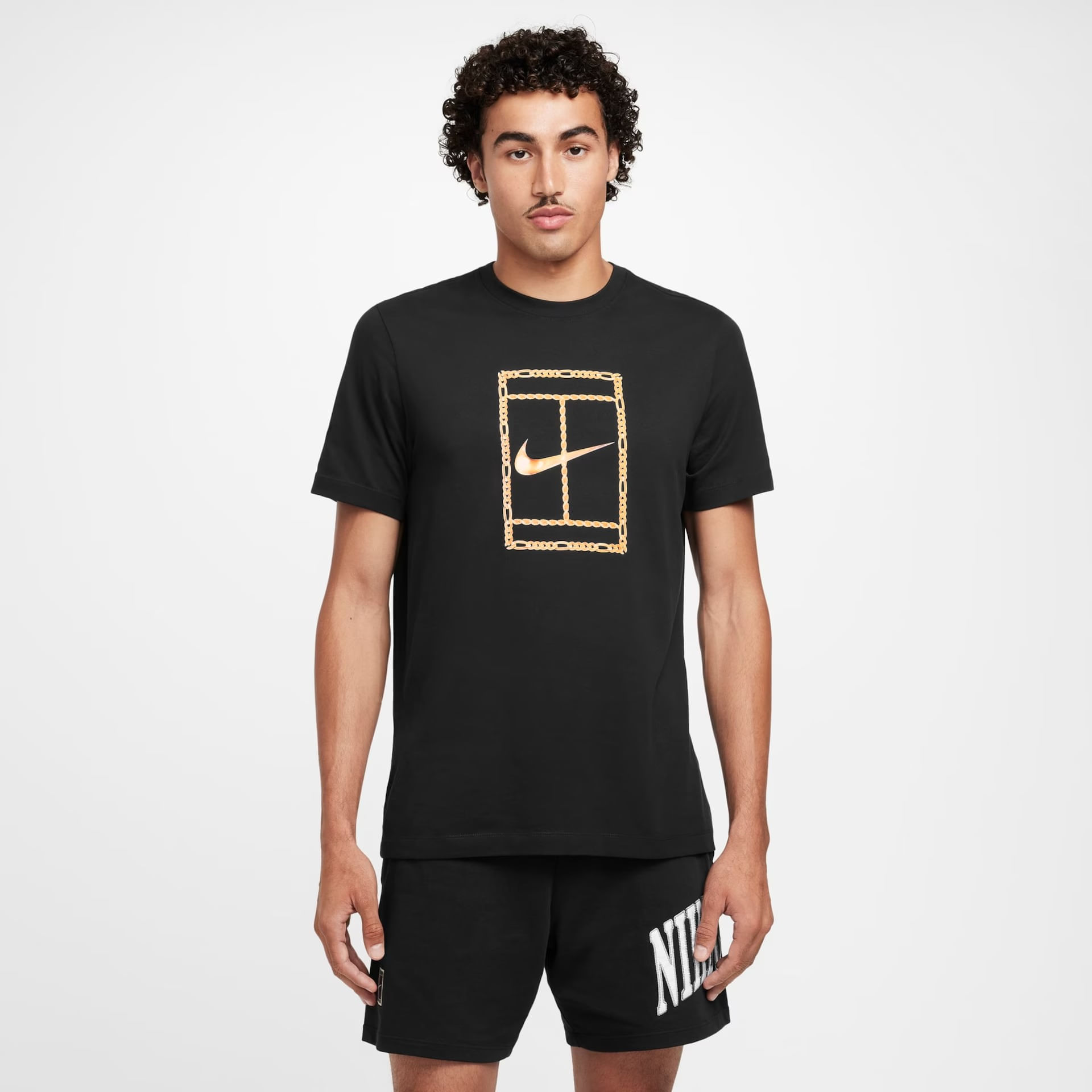 CAMISETA MANGA CURTA M NKCT DF TEE HRTG HF6217-010 010-BLACK GG