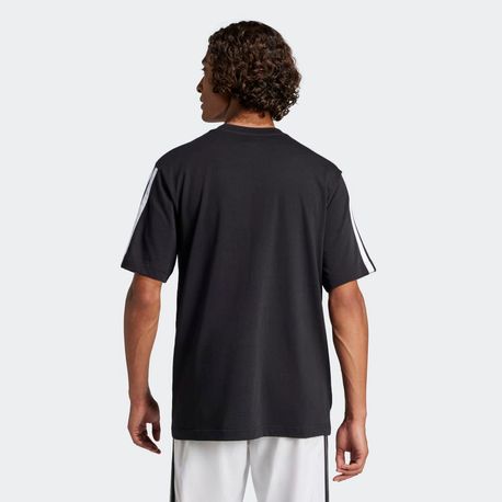 CAMISETA MASCULINA 3 STRIPES JW1949 BLACK/WHITE GG