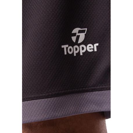 BERMUDA RUNNING TOPPER 4323078 PRETO/GRAFITE G