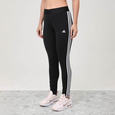 CALCA LEGGING 3 LISTRAS GL0723 BLACK/WHITE G