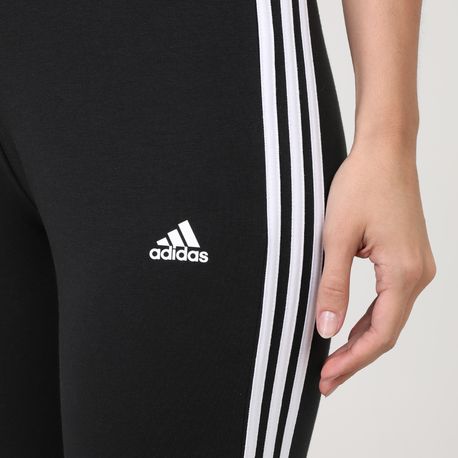 CALCA LEGGING 3 LISTRAS GL0723 BLACK/WHITE G