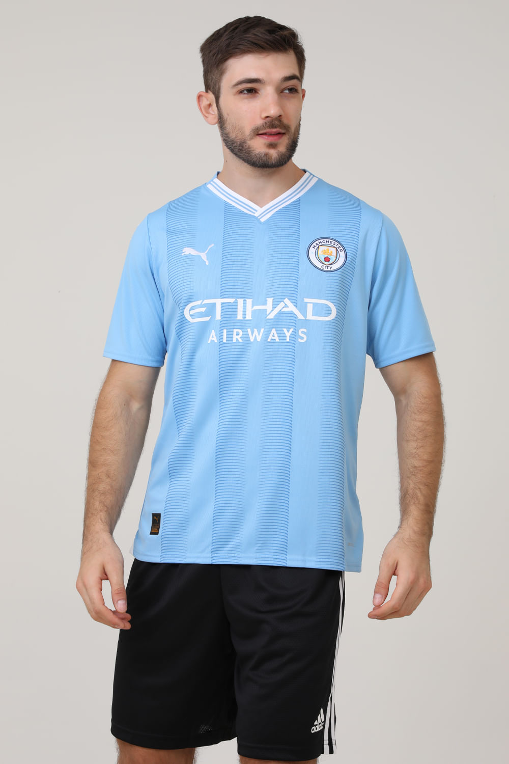MCFC HOME JERSEY REPLICA 770438 01-TM BLUE/WHT G