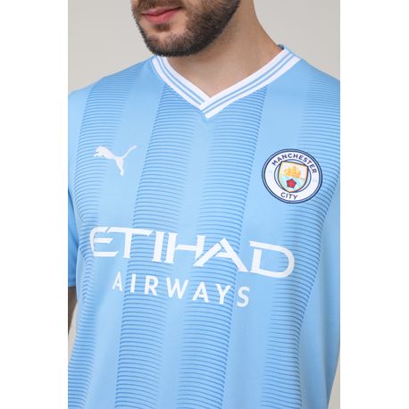 MCFC HOME JERSEY REPLICA 770438 01-TM BLUE/WHT G