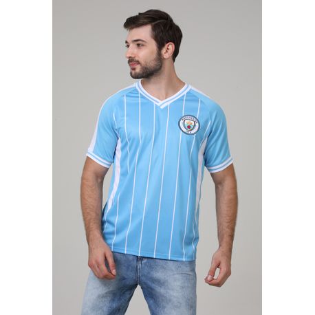 CAMISETA MANCHESTER INSERTS EMC211840 CELESTE/BCO 3XL