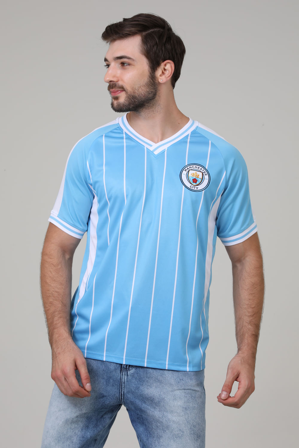 CAMISETA MANCHESTER INSERTS EMC211840 CELESTE/BCO 3XL
