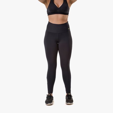 CALÇA LEGGING 129 317 PRETO/VERDE FLUOR GG