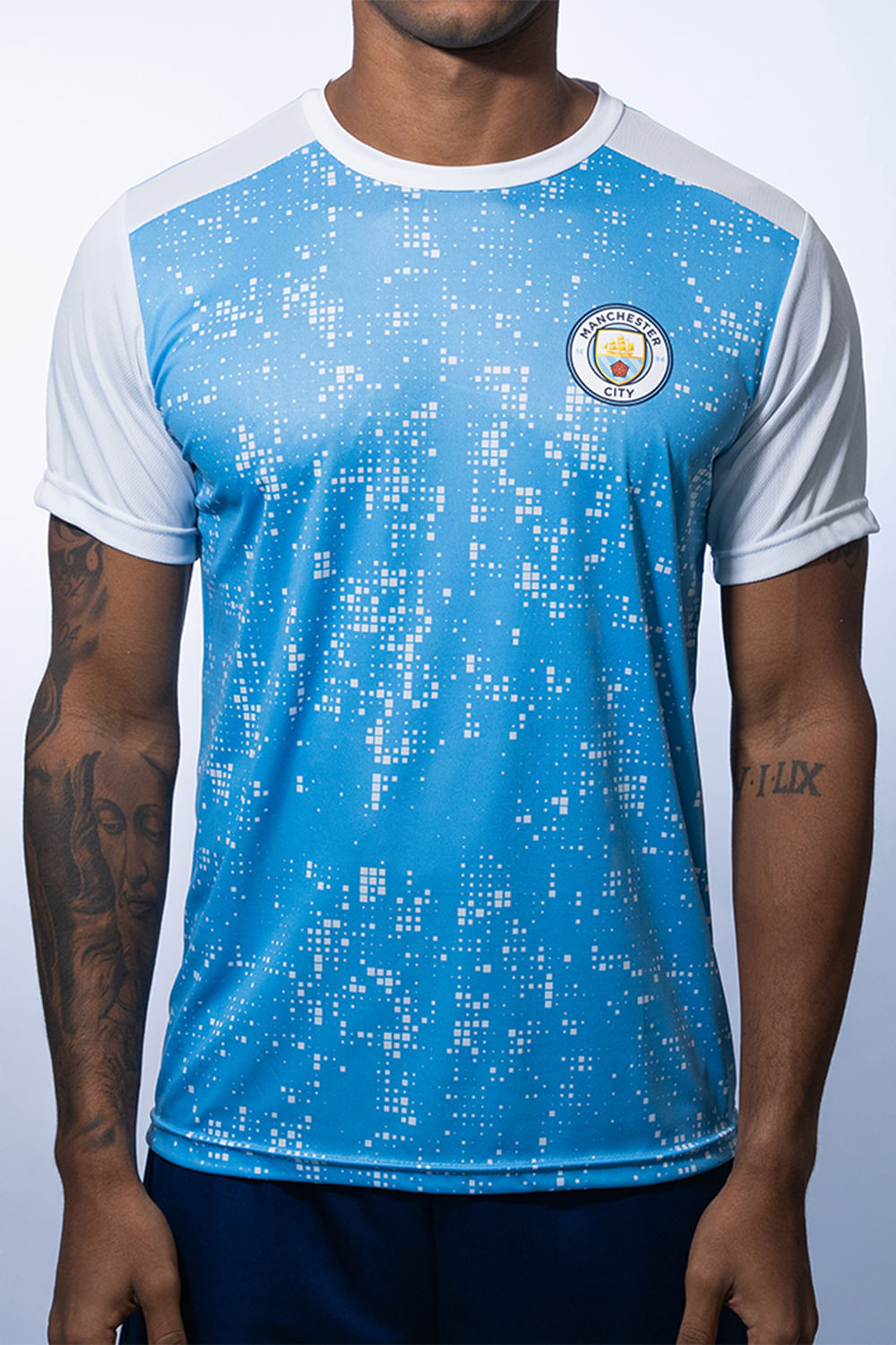 M  CITY DRYFIT T-SHIRT 14591MC AZ CLARO/BCO GG
